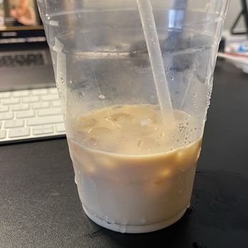 Milli Cafe - Large Iced brown sugar latte 2/5 not strong enough, 90% milk - Cafes Near Me - Millbrae, California
