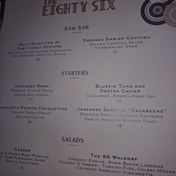 The Eighty Six - Seafood Near Me - New York, New York The Eighty Six - Seafood Near Me - New York, New York