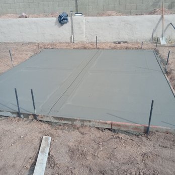 Abraham's Fence - The concrete all poured. - Metal Fabricators Near Me