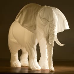William Benton Museum of Art - From BLOW UP: INFLATABLE CONTEMPORARY ART, Billie Grace Lynn, "White Elephant 1."