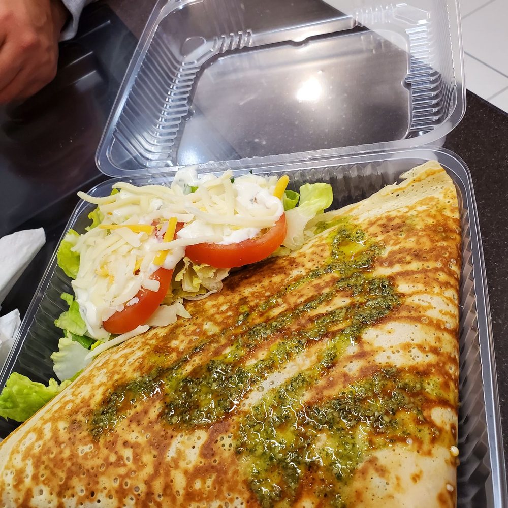 Yo Bowl - Chicken pesto crepe with avocado - Ice Cream & Frozen Yogurt Near Me - Hayward, California Yo Bowl - Chicken pesto crepe with avocado - Ice Cream & Frozen Yogurt Near Me - Hayward, California