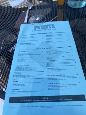 Menu photo 7 Puente Pub Farmington, CT