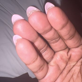 Bora Nails & Lashes - Glue and gel polish  under my nails that wasn't cleaned - Eyelash Service Near Me - Hope Mills, North Carolina