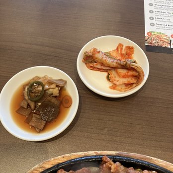 Korea Garden - Side dishes. Kimchi and picked onions - Korean Near Me - Milpitas, California Korea Garden - Side dishes. Kimchi and picked onions - Korean Near Me - Milpitas, California
