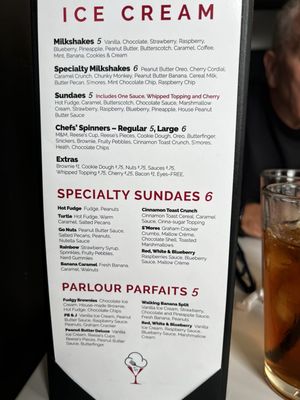 Menu photo 1 Chef's Parlour Richwood, OH