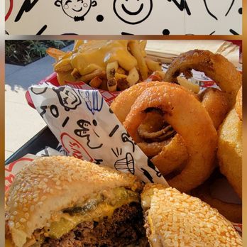 Irv's Burgers - The "Best Burger on the Menu" with onion rings and cheese fries. - Burgers Near Me - Torrance, California