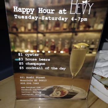Bevy - Happy hour - Cocktail Bars Near Me - Honolulu, Hawaii