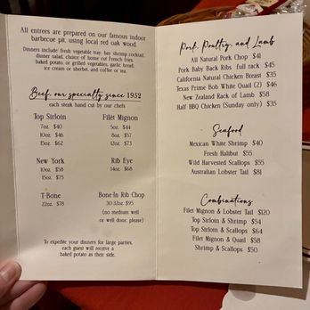 Hitching Post - Menu - Barbeque Near Me - Casmalia, California