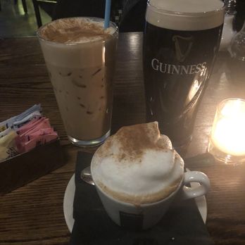 The George - Cappuccino, shaken iced espresso, pint of Guinness - Bars Near Me - Rockville Centre, New York