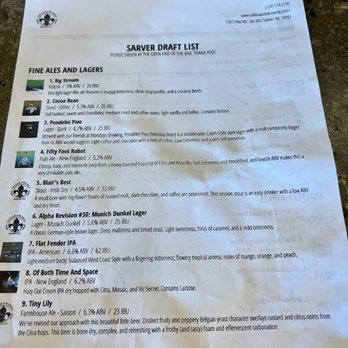 Cellar Works Brewing - a list of beers - Breweries Near Me - Sarver, Pennsylvania