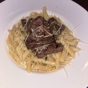 Morena Bistro Bar - Steak with penne alfredo - Cocktail Bars Near Me - Carolina, Puerto Rico