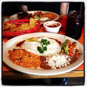 5 Burro Cafe - Huevos Rancheros and Steak Fajita. So so good!! - Mexican Near Me - Forest Hills, New York