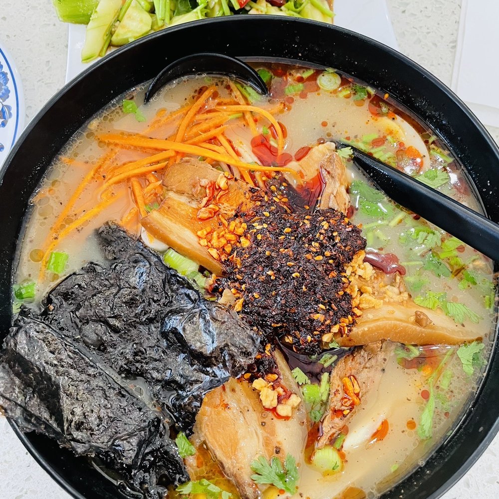 Noodle Master - Pasadena - J2. Black Garlic Spicy Tonkotsu Ramen - Chinese Near Me - Pasadena, Texas Noodle Master - Pasadena - J2. Black Garlic Spicy Tonkotsu Ramen - Chinese Near Me - Pasadena, Texas