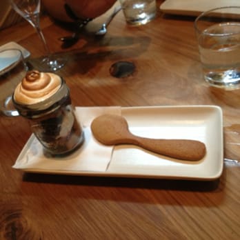 Agricola Eatery - S'mores dessert with graham cracker spoon! - New American Near Me - Princeton, New Jersey
