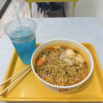 K Ramyun - Lobster Ramen, and Blue Lemonade - Korean Near Me - Cedar Park, Texas