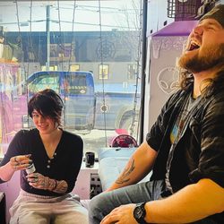 Just Poke It Studio - Our Newest Apprentice-Artist,  Mimi, Hard at Work!  *Check Her Out: (@markofthebeast_tattoo)