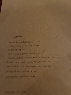 Menu photo 5 Rosetta Ciudad de México, DIF