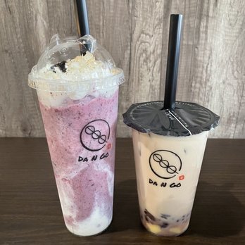 Dango Chicken - Blueberry smoothie & redbean pudding milktea. Drinks were delicious ans looks nice - Chicken Shop Near Me - Little Neck, New York Dango Chicken - Blueberry smoothie & redbean pudding milktea. Drinks were delicious ans looks nice - Chicken Shop Near Me - Little Neck, New York