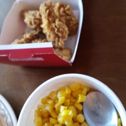 KFC - Hot wings, corn, biscuits