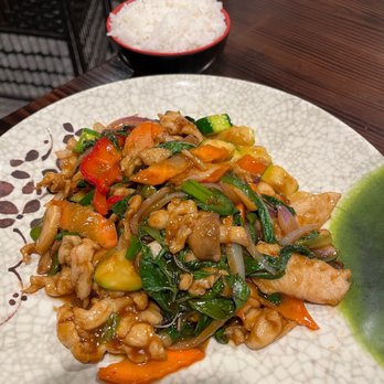 Spoon and Fork Asia Cuisine - Spicy Basil Chicken - Sushi Bars Near Me - Auburn, New York Spoon and Fork Asia Cuisine - Spicy Basil Chicken - Sushi Bars Near Me - Auburn, New York