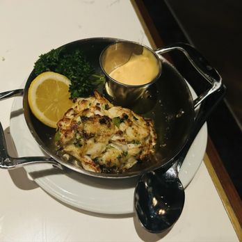 Fogo de Chão - Crab cake, an indulgent add on option. - Brazilian Near Me - Irving, Texas