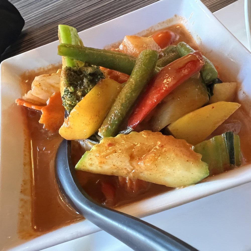 Mint Leaf Cuisine - L7. Mango red curry - Asian Fusion Near Me - Saratoga, California Mint Leaf Cuisine - L7. Mango red curry - Asian Fusion Near Me - Saratoga, California