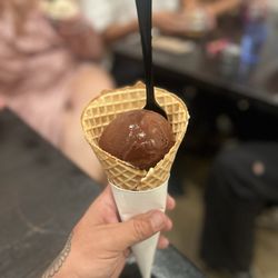 Little Calf Creamery and Cafe - Chocolate almond milk