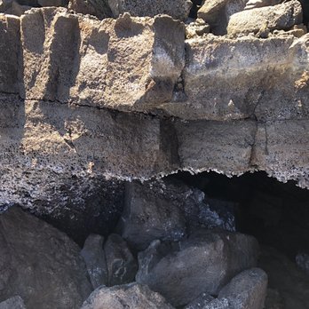 Maunakea Observatory - Edge of lava tube dome showing layers of magma - Observatories Near Me - Hilo, Hawaii