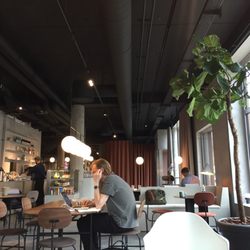 Menu Space Café - Inside huge space with many seating options