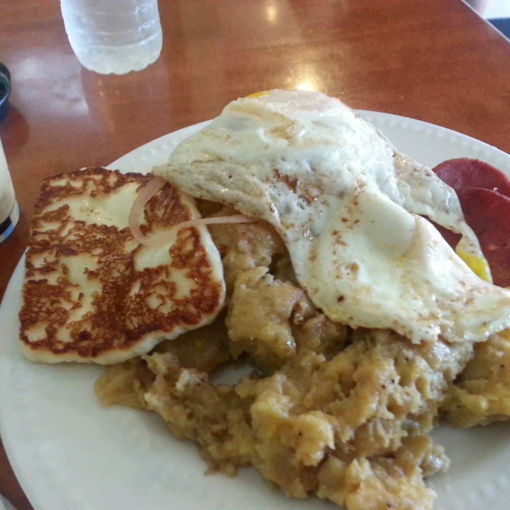 Punta Cana Restaurant - Mangu with fried egg, cheese and salami. - Dominican Near Me - Chicago, Illinois Punta Cana Restaurant - Mangu with fried egg, cheese and salami. - Dominican Near Me - Chicago, Illinois