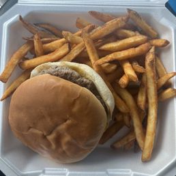 Fat Mo's Burger spicy Fries Plain and Spicy