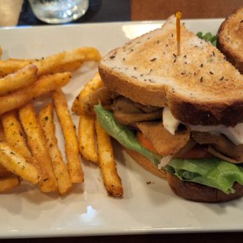 Pucker Up Vegan Eatery - Rebel sandwich with fries - Vegan Near Me - Cocoa, Florida Pucker Up Vegan Eatery - Rebel sandwich with fries - Vegan Near Me - Cocoa, Florida