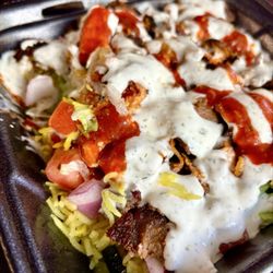 DONER RICE BOWL with beef and lamb. Delicious
