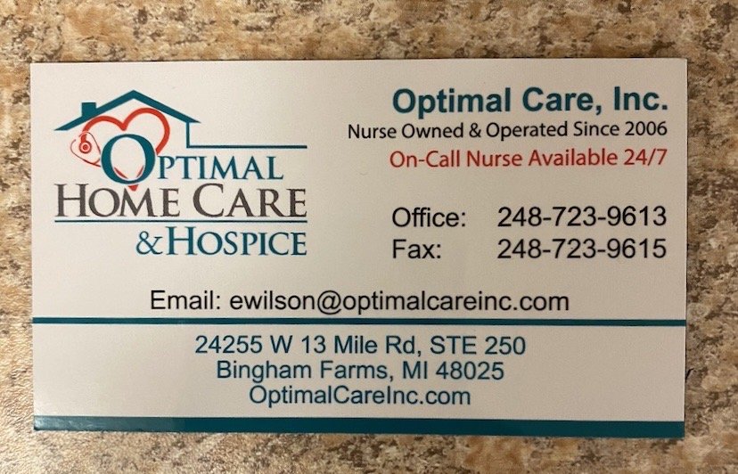 Optimal Care - home care agency in Bingham Farms, MI