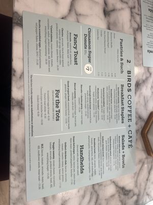Menu photo 1 2 Birds Coffee Miramar Beach, FL