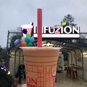 Infuzion Bubble Tea Bar - Thai Tea with coconut milk!!! - Bubble Tea Near Me - Spring, Texas