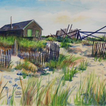 Underground Art Gallery - Chatham Boathouse -watercolor - Art Galleries Near Me - Brewster, Massachusetts