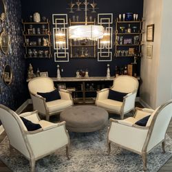 Anne Thompson & Associates - Dining Room transformed into a casual sitting room!