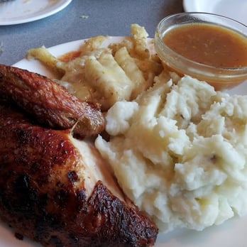 Bob's Broiled Chicken Restaurant - Rotisserie Broiled Meal, Two Breast Quarters with Mashed Potatoes and Mac &Cheese with Gravy. $13. Lunch. Bob's Broiled Chicken - American Near Me - Portsmouth, New Hampshire Bob's Broiled Chicken Restaurant - Rotisserie Broiled Meal, Two Breast Quarters with Mashed Potatoes and Mac &Cheese with Gravy. $13. Lunch. Bob's Broiled Chicken - American Near Me - Portsmouth, New Hampshire