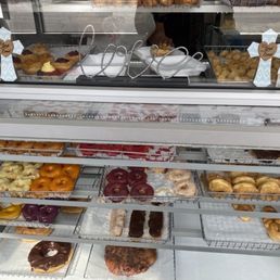 Just a small selection of the doughnuts that are offered.