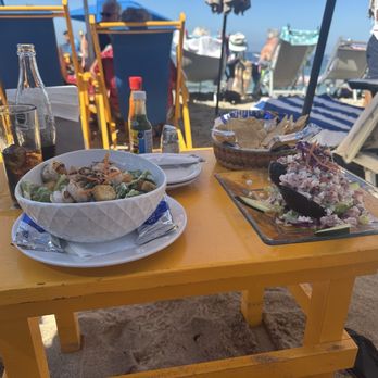 La Carreta - Shrimp caesar salad and avocado tuna salad - Mexican Near Me - Puerto Vallarta, JAL