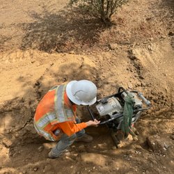 Peak Excavating - Compacting the soil back after trenching ensures we meet our goal in leaving your property better than we found it.