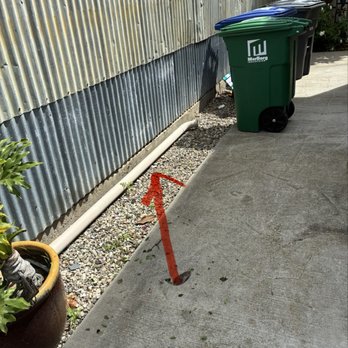Best Rate Cleaning Services - Downspout in trash area - Pressure Washers Near Me Best Rate Cleaning Services - Downspout in trash area - Pressure Washers Near Me