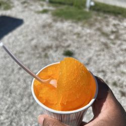 Sno Zone - Small Egg Custard. Very good.