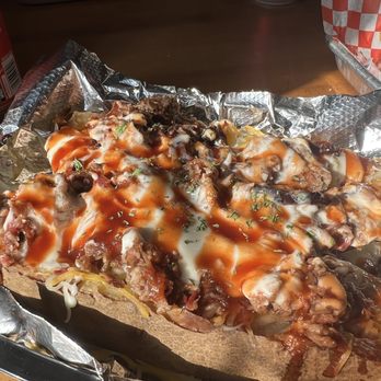 Hank's - Loaded baked potato with brisket $15 - Barbeque Near Me - Oklahoma City, Oklahoma Hank's - Loaded baked potato with brisket $15 - Barbeque Near Me - Oklahoma City, Oklahoma