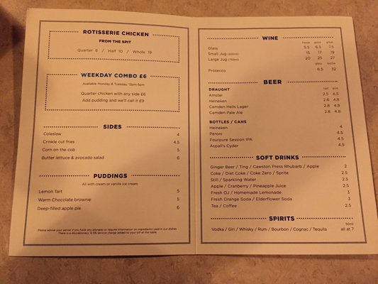 Menu photo 2 Chicken Shop London, XGL