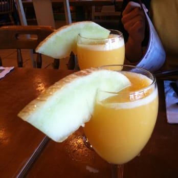 Redwood Cafe - mimosas, local honeydew was a nice touch - New American Near Me - Cambria, California Redwood Cafe - mimosas, local honeydew was a nice touch - New American Near Me - Cambria, California