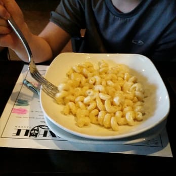 Foxhole Culinary Tavern - Kids mac and cheese. He says "it needs more cheese." We tasted it and it WAS criminally under flavored... - New American Near Me - Austin, Texas Foxhole Culinary Tavern - Kids mac and cheese. He says "it needs more cheese." We tasted it and it WAS criminally under flavored... - New American Near Me - Austin, Texas