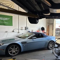Stricker Automotive - Aston Martin V8 Vantage Oil change service