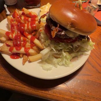 Outback Steakhouse - The Half-Pound Outbacker Burger* - Steakhouses Near Me - Myrtle Beach, South Carolina Outback Steakhouse - The Half-Pound Outbacker Burger* - Steakhouses Near Me - Myrtle Beach, South Carolina